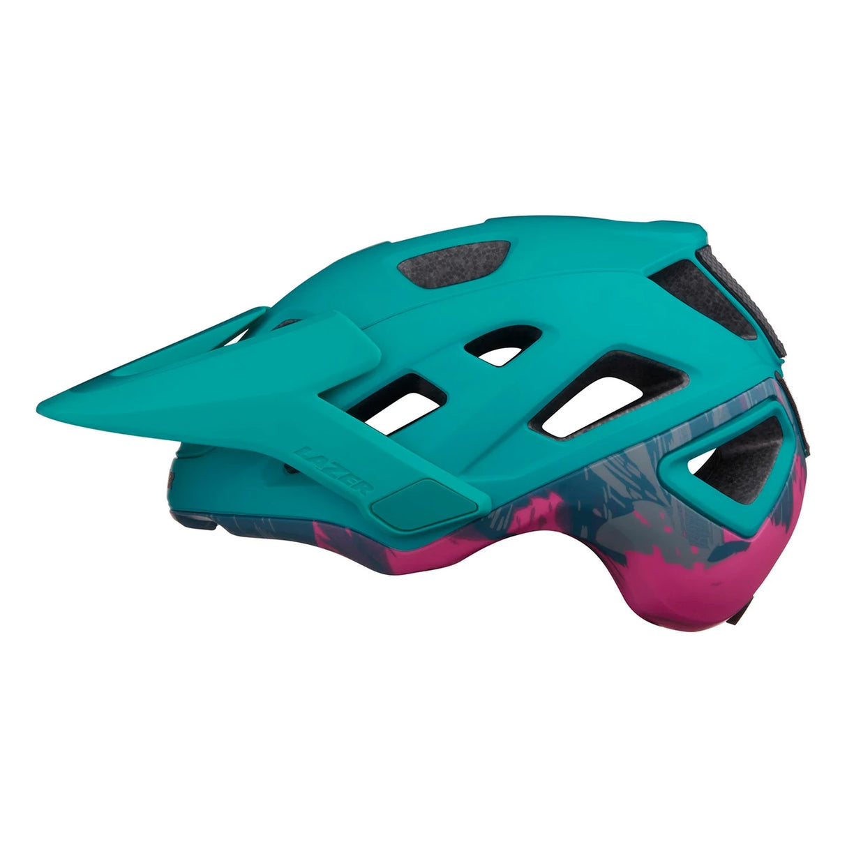 LAZER Jackal KinetiCore Mountain Bike Helmet | Matte Turquoise Finish - Medium