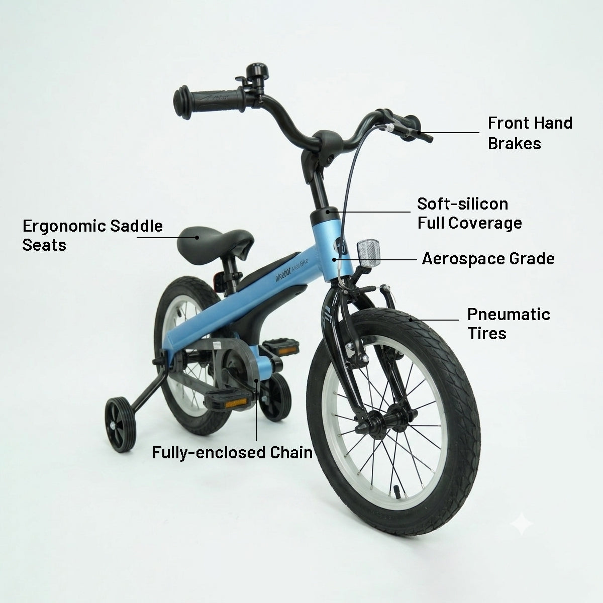 Ninebot Kids Bike for Boys and Girls - 14 Inches with Training Wheels