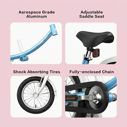 Ninebot Kids Bike for Boys and Girls - 14 Inches with Training Wheels
