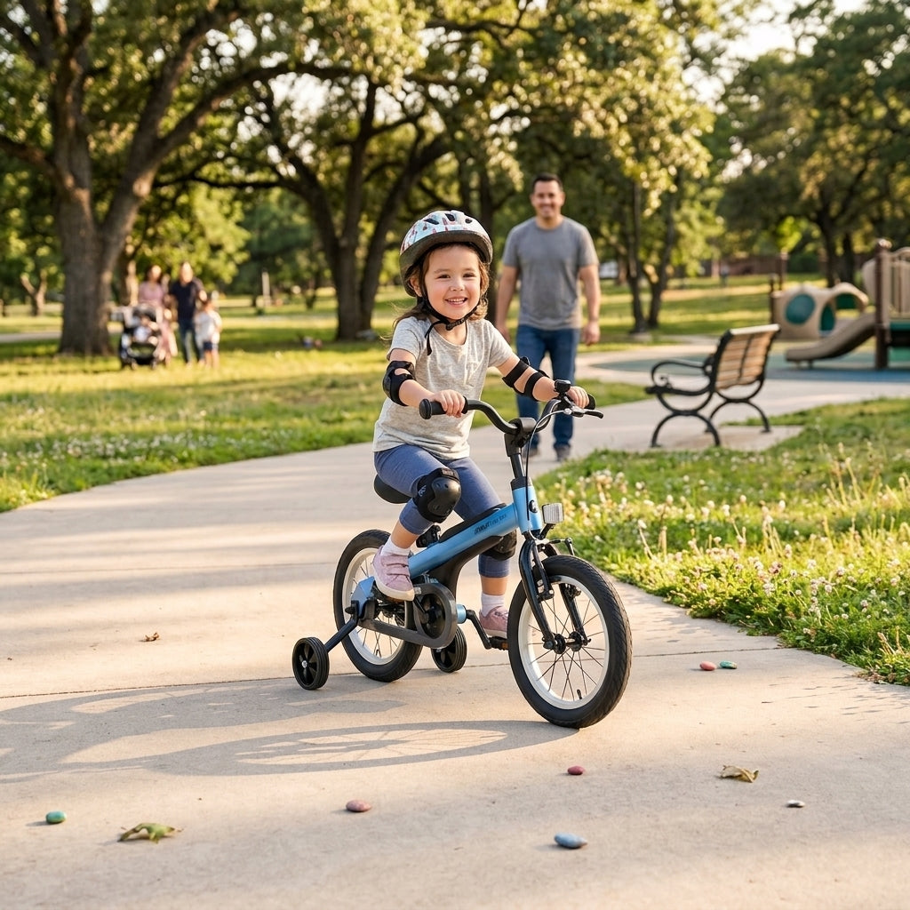 Ninebot Kids Bike for Boys and Girls - 14 Inches with Training Wheels