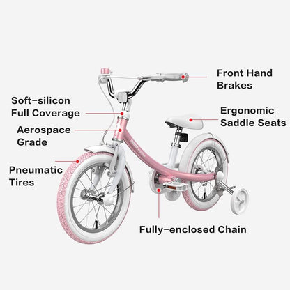 Ninebot Kids Bike for Boys and Girls - 14 Inches with Training Wheels