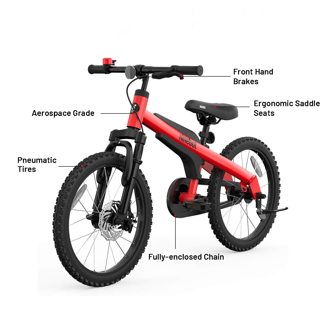 Ninebot Kids Bike - 14 Inches | Shiny Red