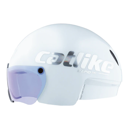 Catlike Rapid Tri Aero Helmet | Bright White Gloss