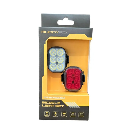Muddy Fox T15596 USB Rechargeable Light Set