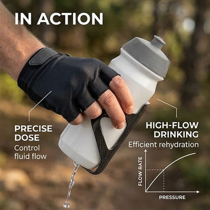 GARMIN Tacx Shiva 500cc Plastic Cycling Water Bottle - Transparent | 500 ml