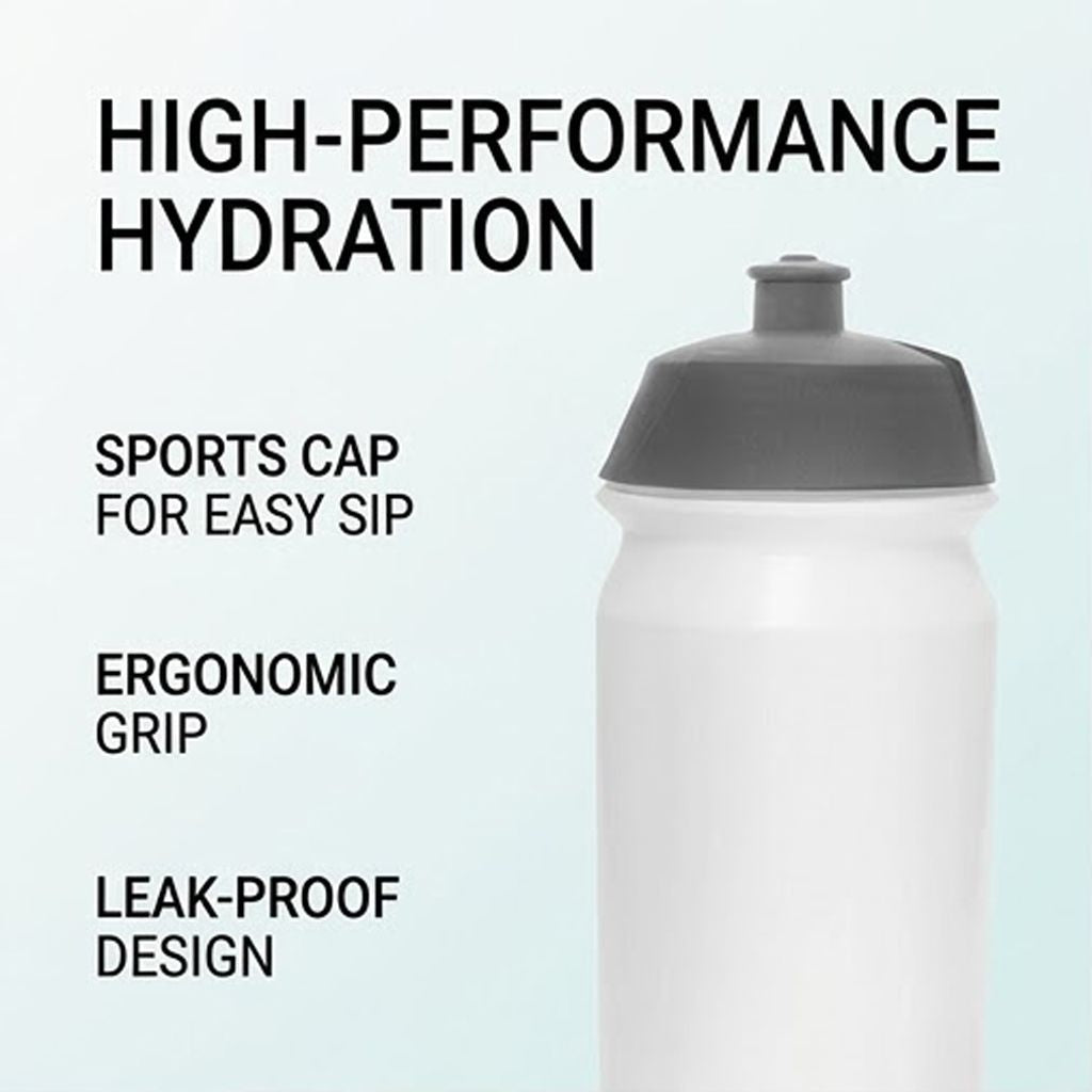 GARMIN Tacx Shiva 500cc Plastic Cycling Water Bottle - Transparent | 500 ml