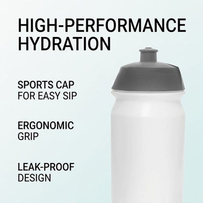 GARMIN Tacx Shiva 500cc Plastic Cycling Water Bottle - Transparent | 500 ml