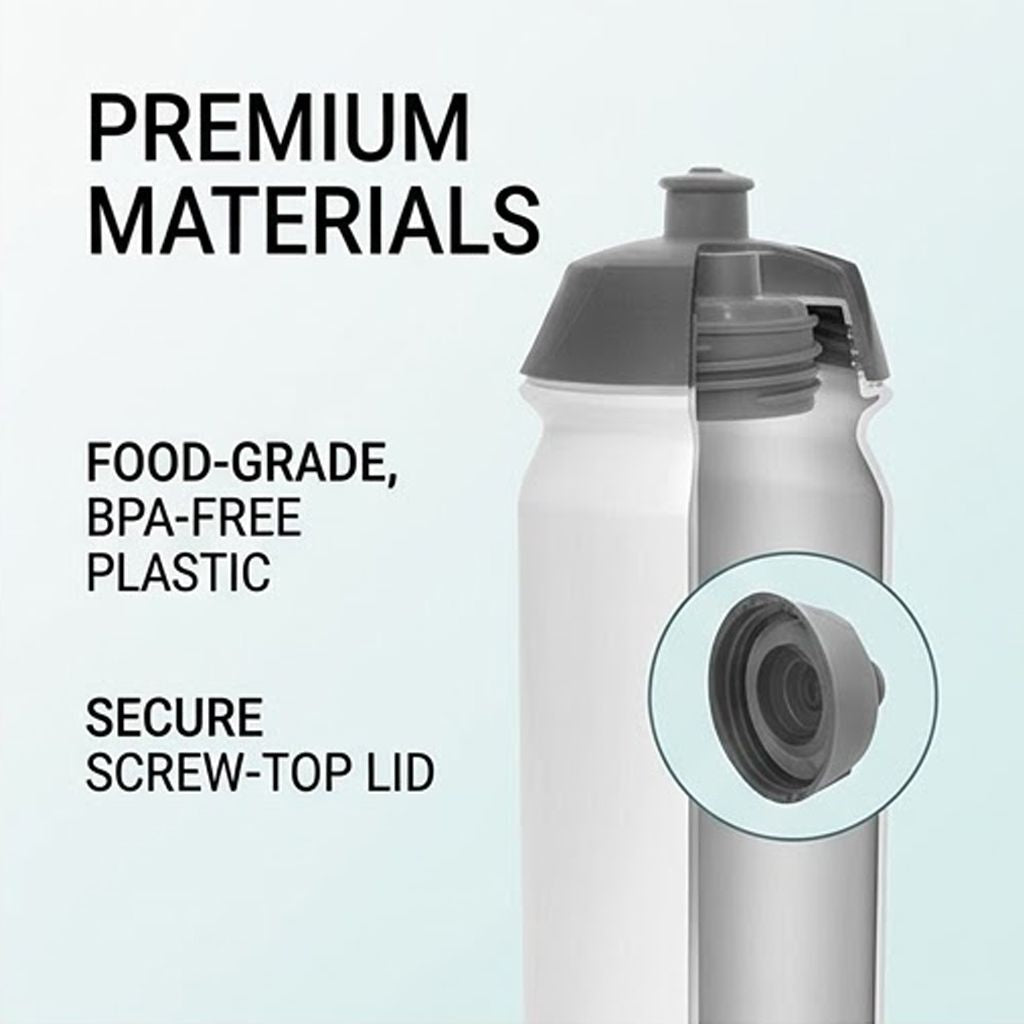 GARMIN Tacx Shiva 500cc Plastic Cycling Water Bottle - Transparent | 500 ml