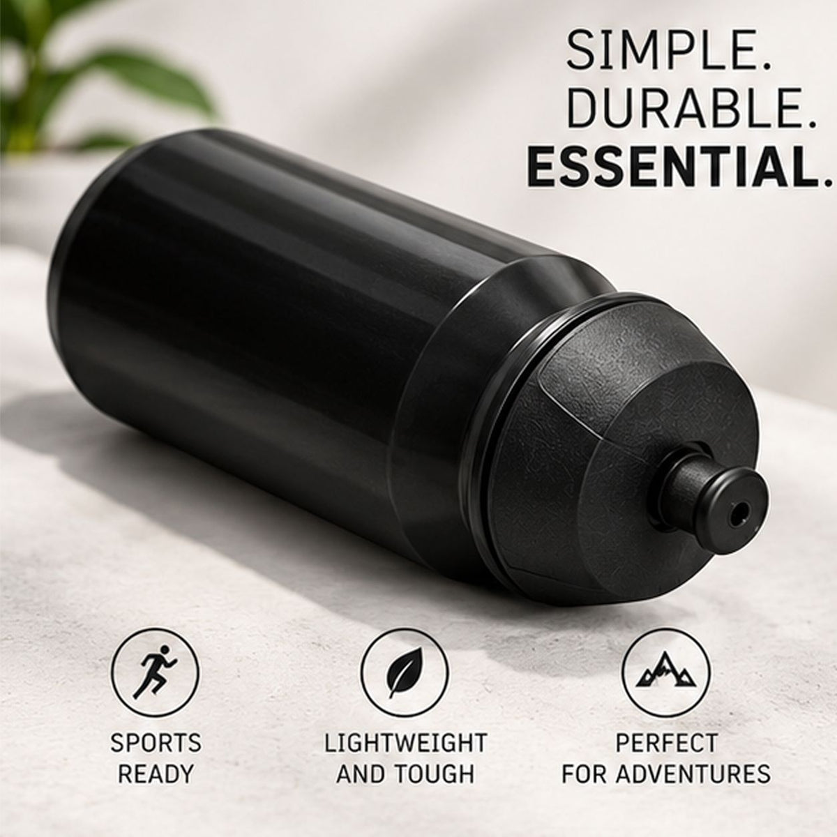 GARMIN Tacx Shiva Lightweight Cycling Water Bottle - Black | 500 ml