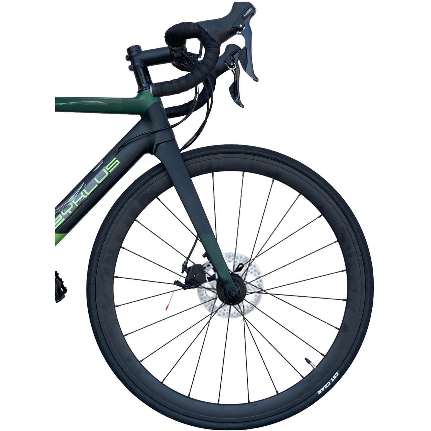 Zyklus Aero Road Bike-Green/Black