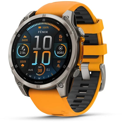 GARMIN Fenixå¨ 8 AMOLED Multisport Smartwatch | Sapphire Titanium | 47mm