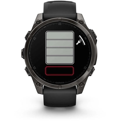 GARMIN Fenix® 8 AMOLED Multisport Smartwatch | Sapphire Carbon Gray DLC Titanium |47 mm