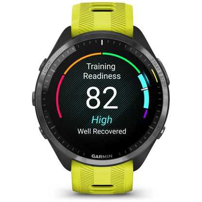 GARMIN Forerunnerå¨ 965 Cycling  Smartwatch | Carbon Grey DLC Titanium Bezel with Black Case