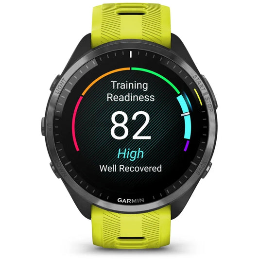 GARMIN Forerunnerå¨ 965 Cycling  Smartwatch | Carbon Grey DLC Titanium Bezel with Black Case
