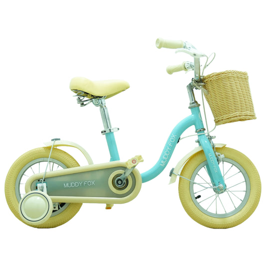 Muddy Fox 12-Inch Kids Bike | Girls | Light Blue- Cream