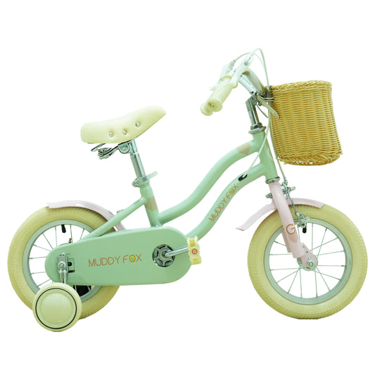 Muddy Fox 12-Inch Kids Bike | Girls | Mint Green with Pink