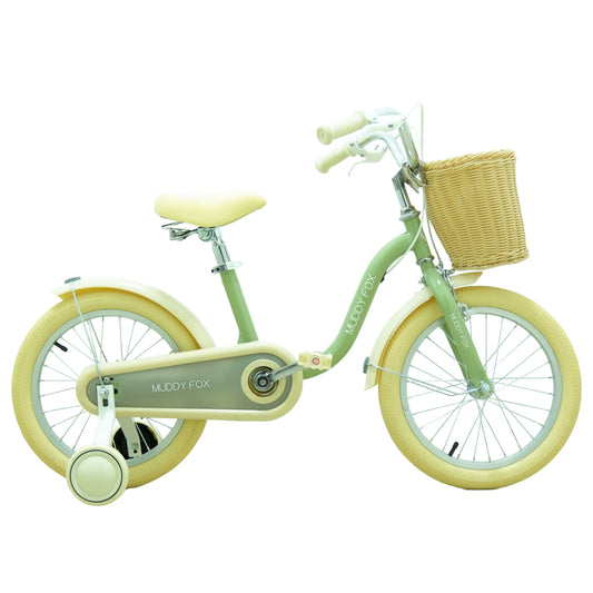 Muddy Fox 16-Inch Kids Bike | Girls | Green-Cream